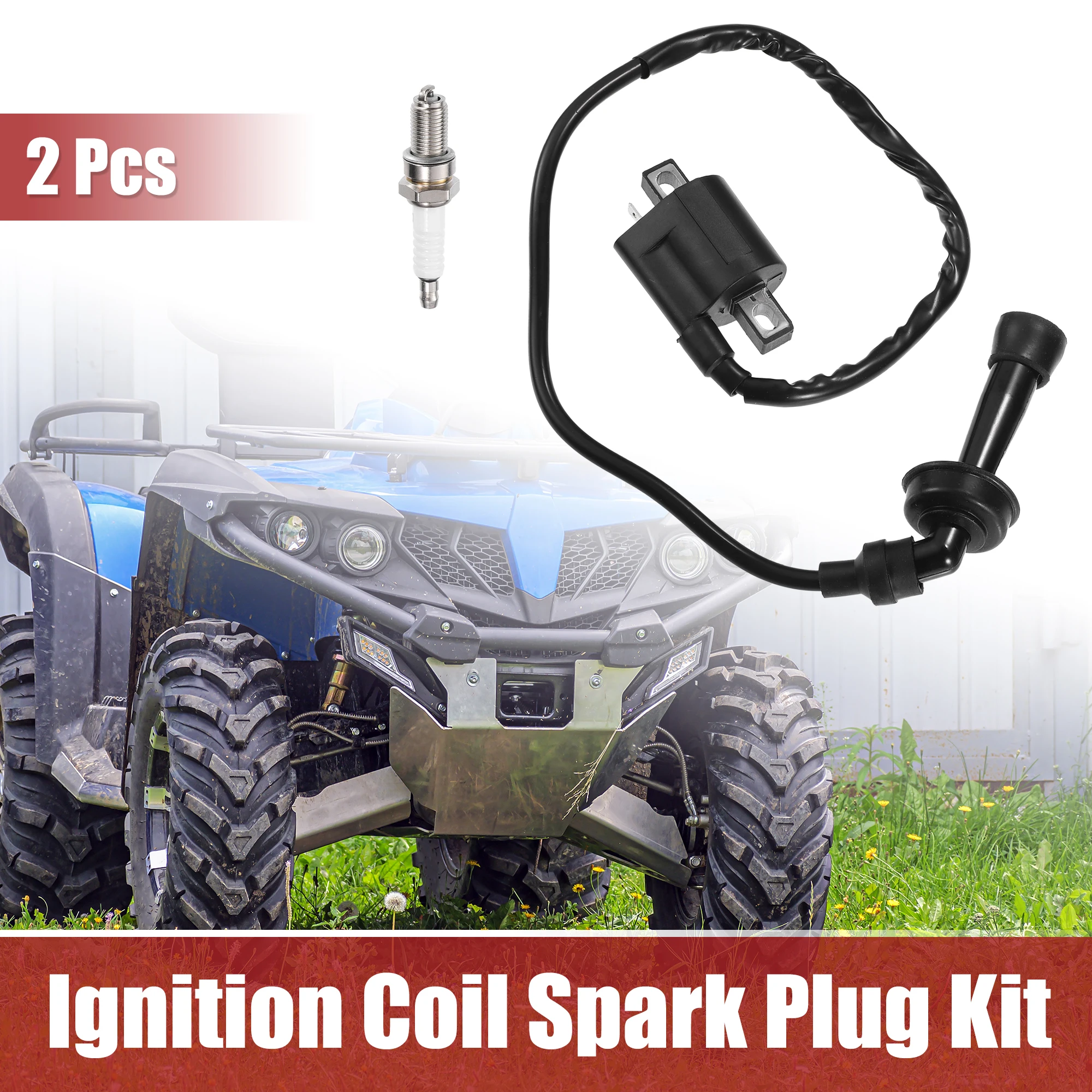 

UXCELL Комплект катушек зажигания для свечей зажигания, подходит для Yamaha Grizzly 660 2002-2008 — упаковка из 2 шт.