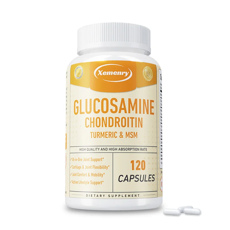 

Glucosamine Chondroitin - with MSM & Turmeric - Joint Support, Cartilage Health, Strong Bones