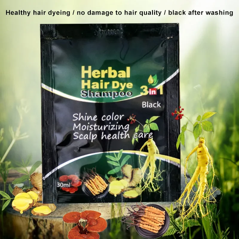 

Herbal Hair Coloring Bubble Nature Plants Coloring Conditioner No Damage To Hair Dye Shampoo Tintes Para Cabello Mujer