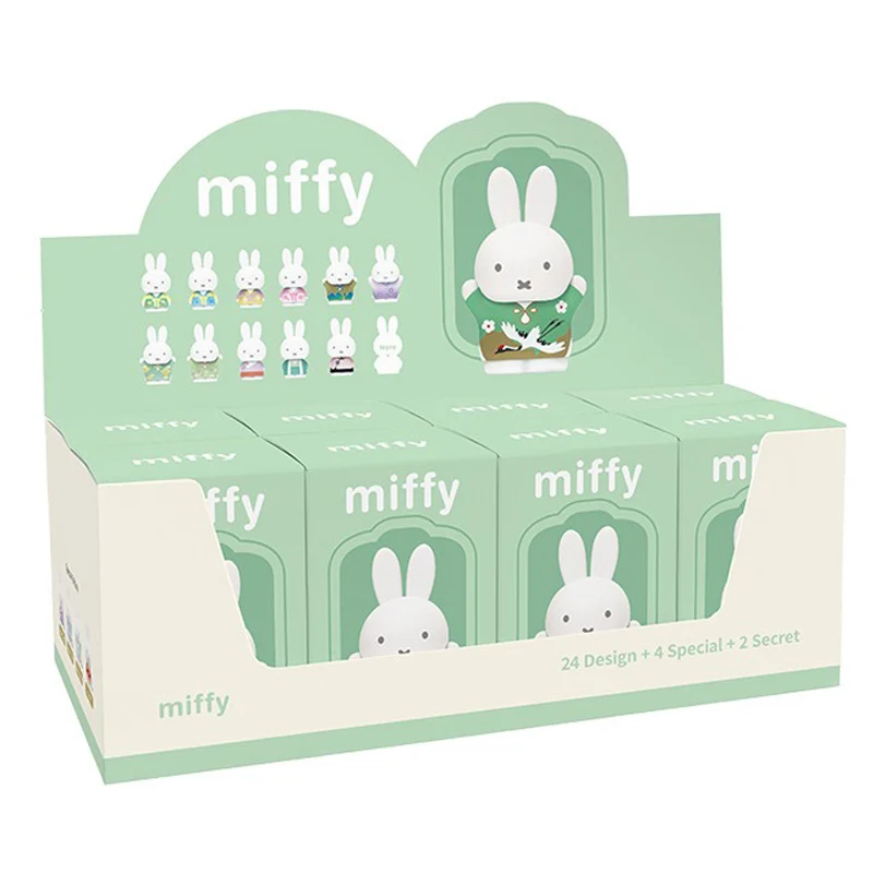 Miffy Blind Box Alten Stil Serie Original Desktop Dekoration Kawaii Anime Periphere Figur Puppe Geschenk Spielzeug