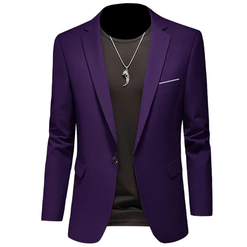 

A3455 Smart Casual Blazer For Male Business Casual Gentleman Suit Jackets Men's Sunscreen Suit Coats