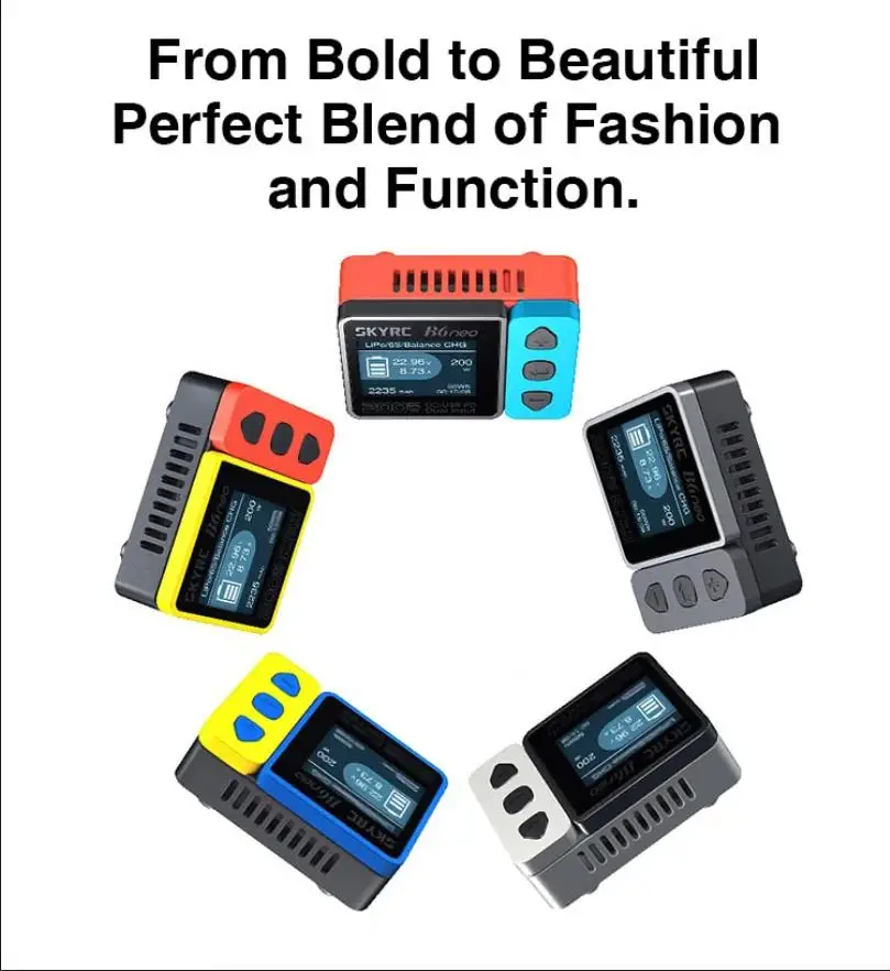 SKYRC B6 NEO B6NEO Inteligentna Ładowarka DC 200W PD 80W Balanser Ładowarka Rozładowarka Akumulatorów LiPo do Modeli RC FPV Dronów Samochodów Łodzi