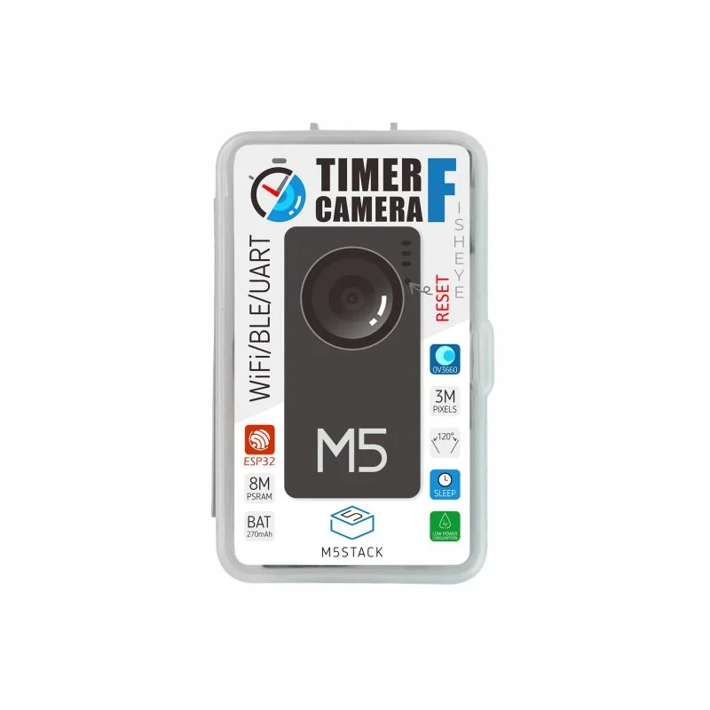 M5Stack Official ESP32 PSRAM Timer Camera Fisheye (OV3660)