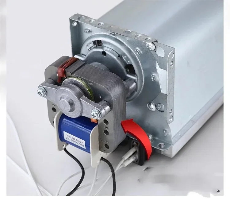 Pemanas Kipas 220V Alat Sterilisasi Udara Panas Kabinet Blower Kipas Aliran Silang untuk Pemanas Blower 1200W/1800W