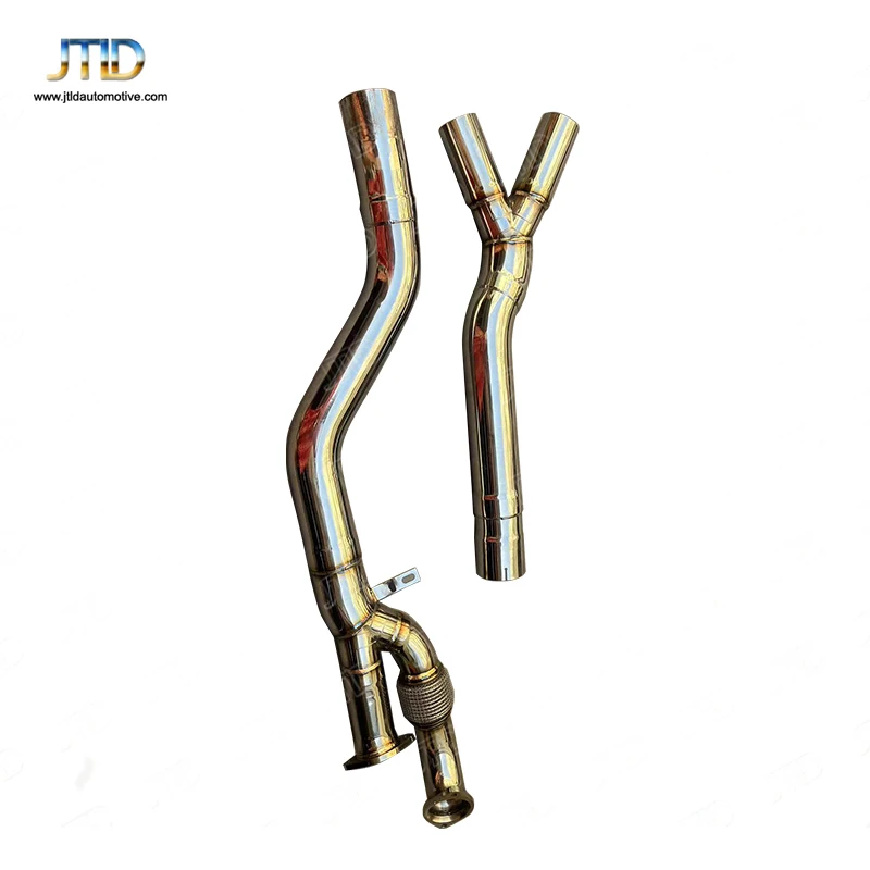 High Performance Stainless Steel Single Mild Pipe Exhaust Equal Length Mildpipe for  M3 M4 G80 G82 S58
