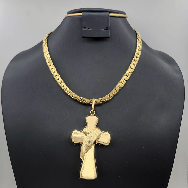 قلادة ذهبية اللون سلسلة كوبية للرجال والنساء 7 مللي متر 18 بوصة موضة الهيب هوب مجوهرات بسيطة هدية عيد ميلاد