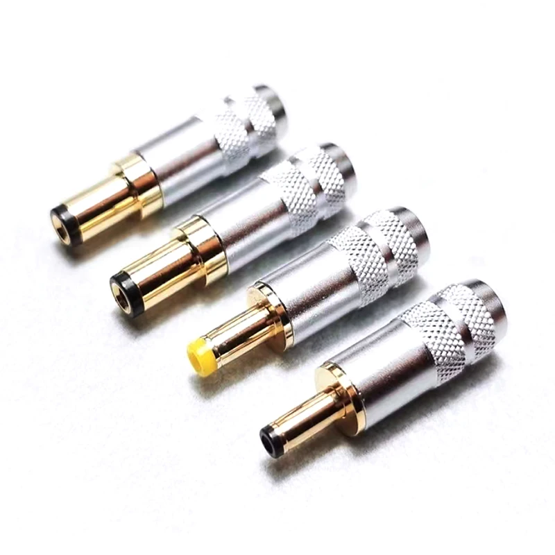 

Pureline Quality Copper Plated Gold 5.5 X 2.5 5.5 X 2.1 4.0x1.7 3.5 X 1.35 mm DC Power Jack Male Plug Metal Connector Adapter