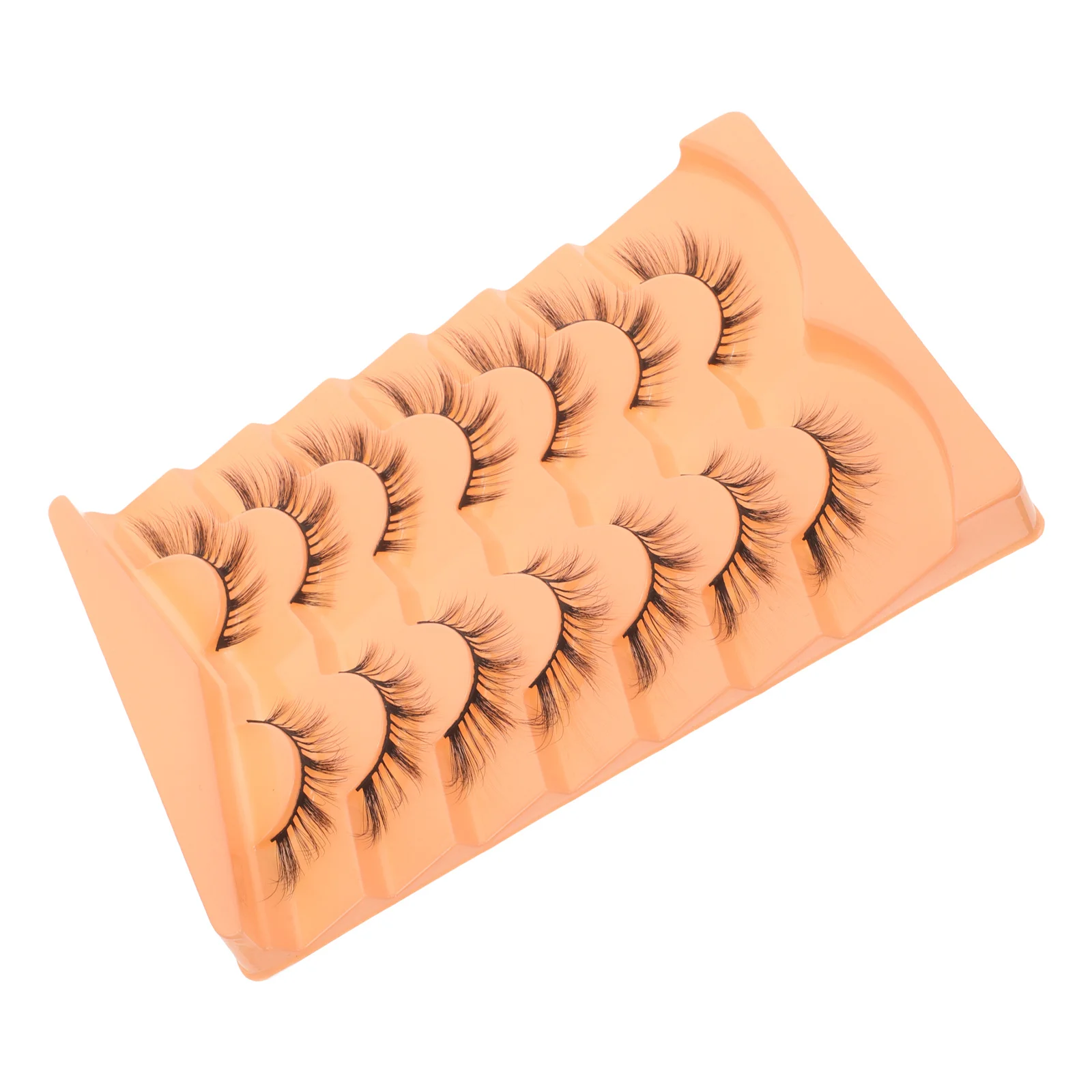 

7Pairs Faux Eyelashes Fox Eye Cutie Lashes for Women Fashionable Eye Accents Lightweight Secure Fit Glamorous Finish