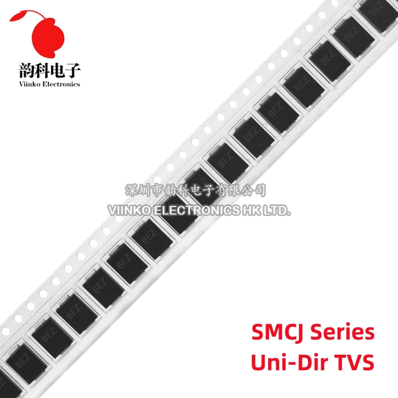 20pcs TVS Diode Uni-Dir SMC SMCJ5.0A SMCJ6.0A SMCJ7.5A SMCJ12A SMCJ16A SMCJ18A SMCJ24A SMCJ28A SMCJ33A SMCJ40A SMCJ75A SMCJ100A