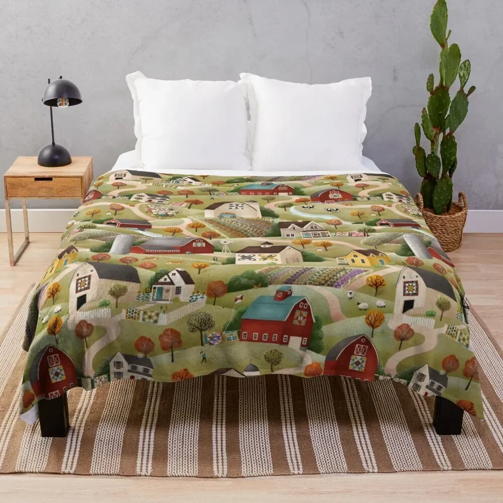 

Quilt Farms Throw Blanket Sleeping Bag sofa bed Moving halloween Blankets