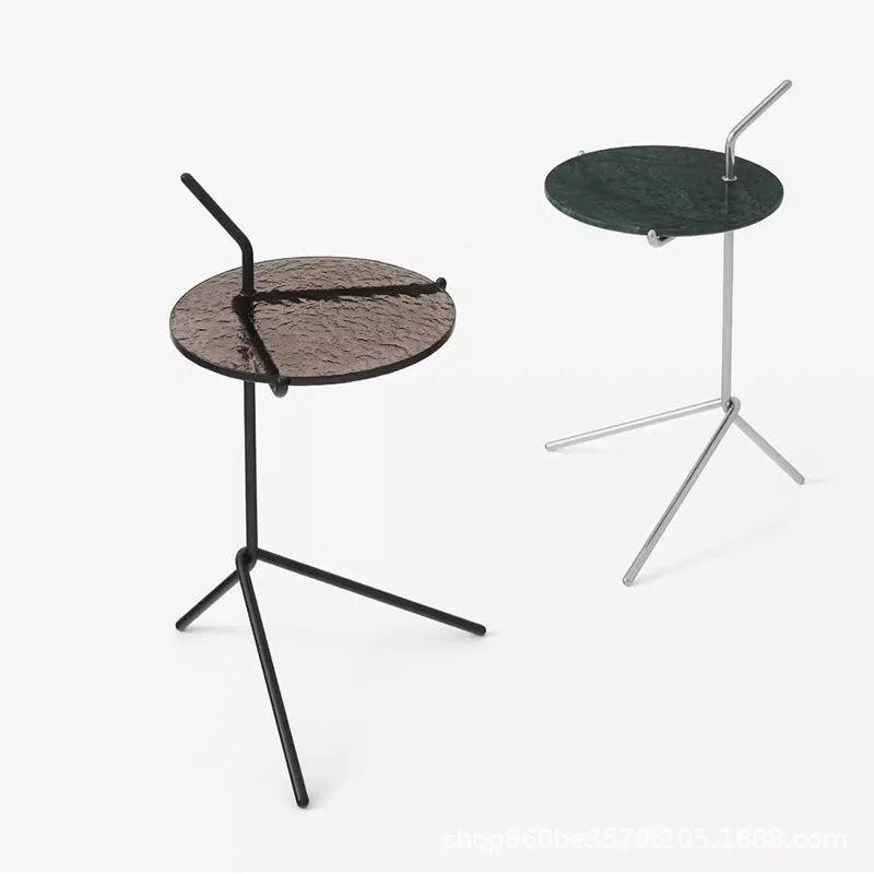 

Marble Movable New Hotel Decoration Side Table, Creative Design Round Table Coffee Table for Living Room Furniture Muebles
