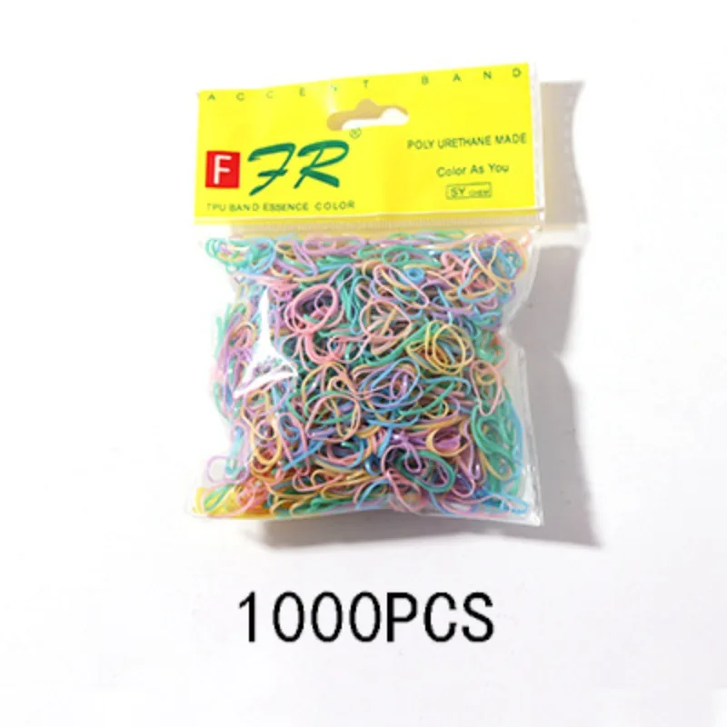 

1000PCS Small Disposable Rubber Band Girls' Hair Band Hair Rope