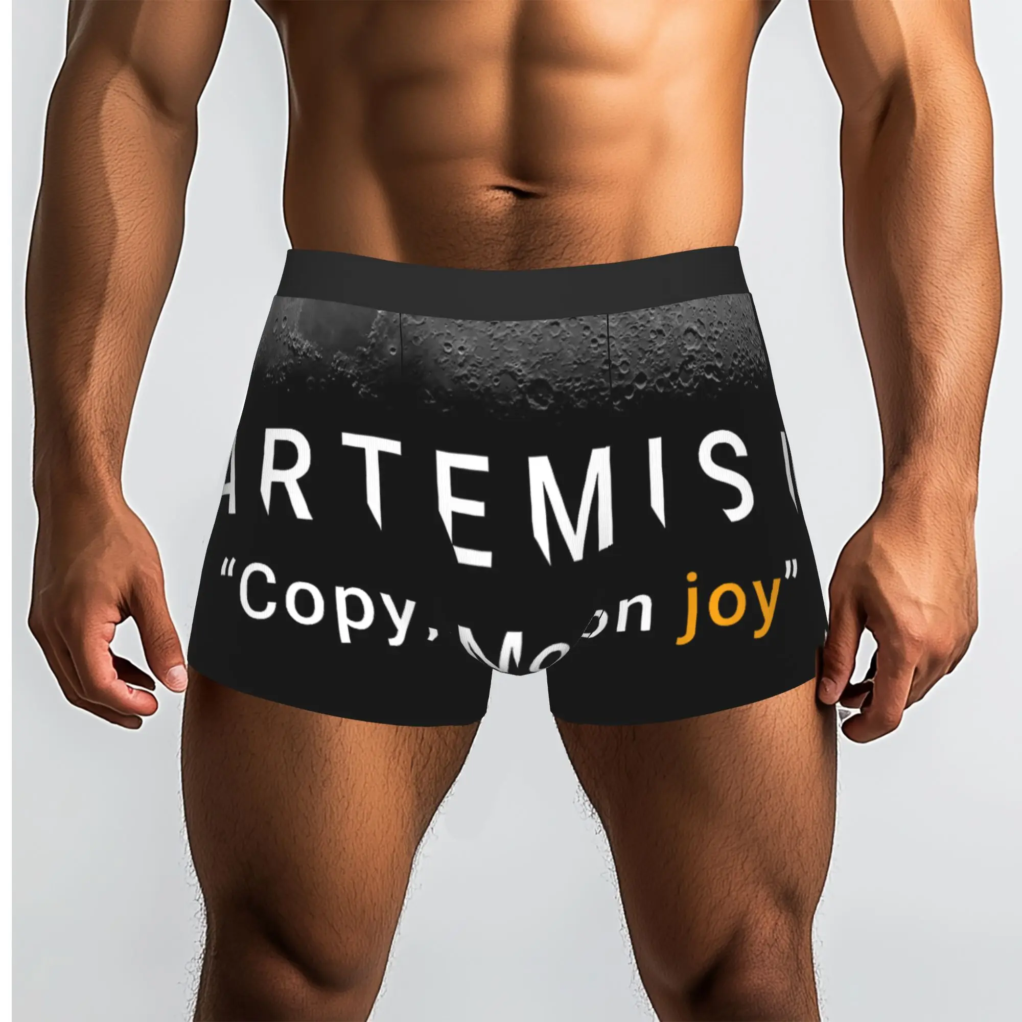 Copy Moon Joy  Artemis ii Underpants Breathbale Panties Men's Underwear Ventilate Shorts Boxer Briefs