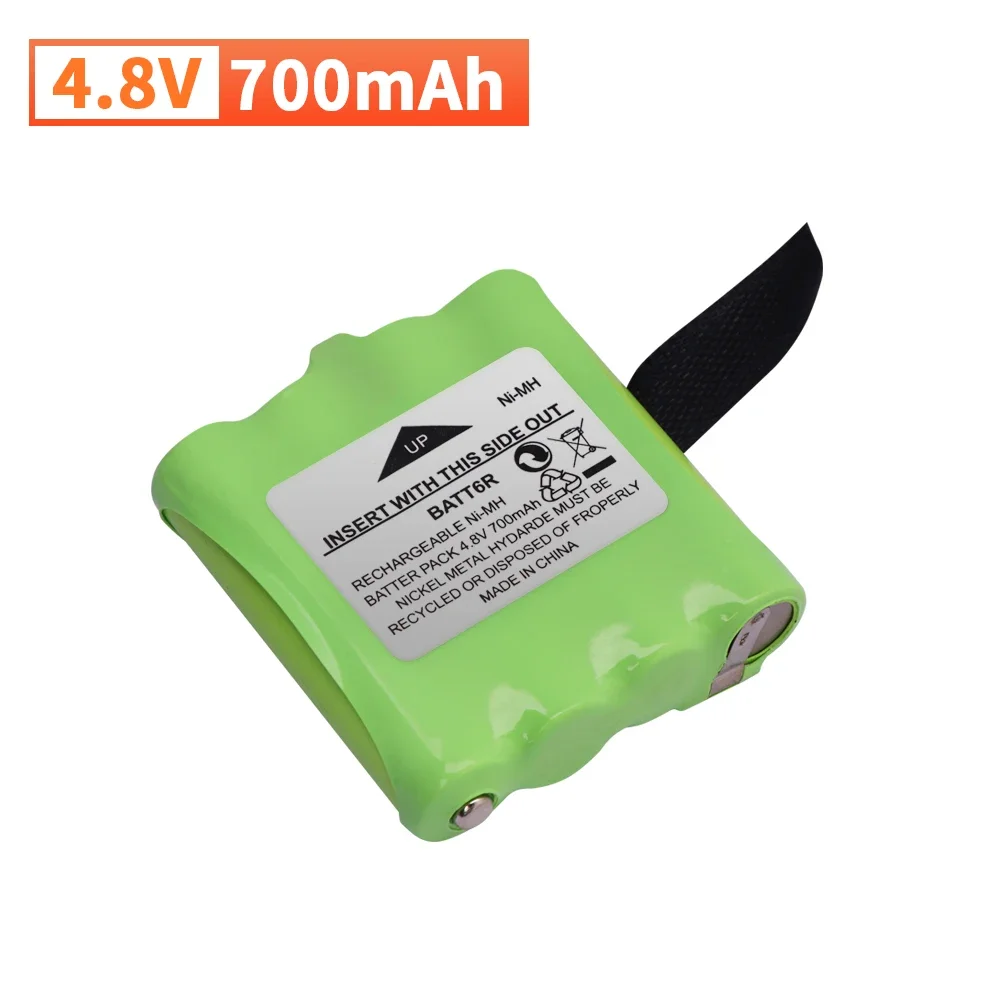 NI-MH 700MAH 4.8V بطارية قابلة للشحن لميدلاند BATT6R BATT-6R راديو بطارية حزمة 1-2 قطعة