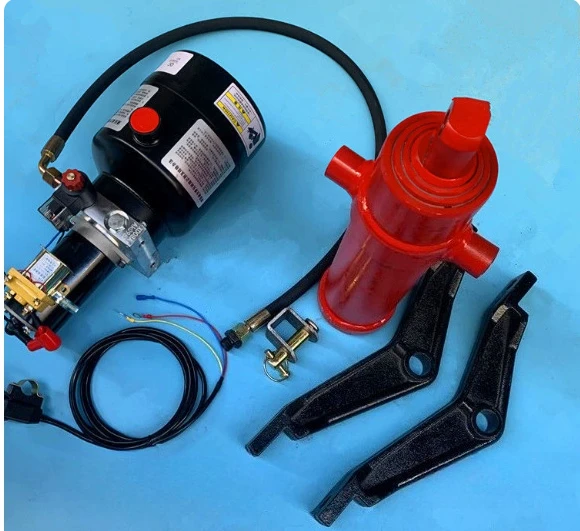Tricycle electronically controlled hydraulic dump device Motorcycle electric garbage dump truck 12v48v60v72v modified lift