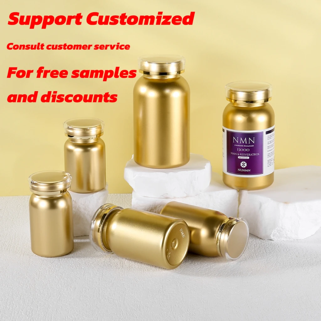 

Sample link Gold Small Transparent Plastic Pet Capsule Bottles with Lids for Candy Jar Packaging, Fancy