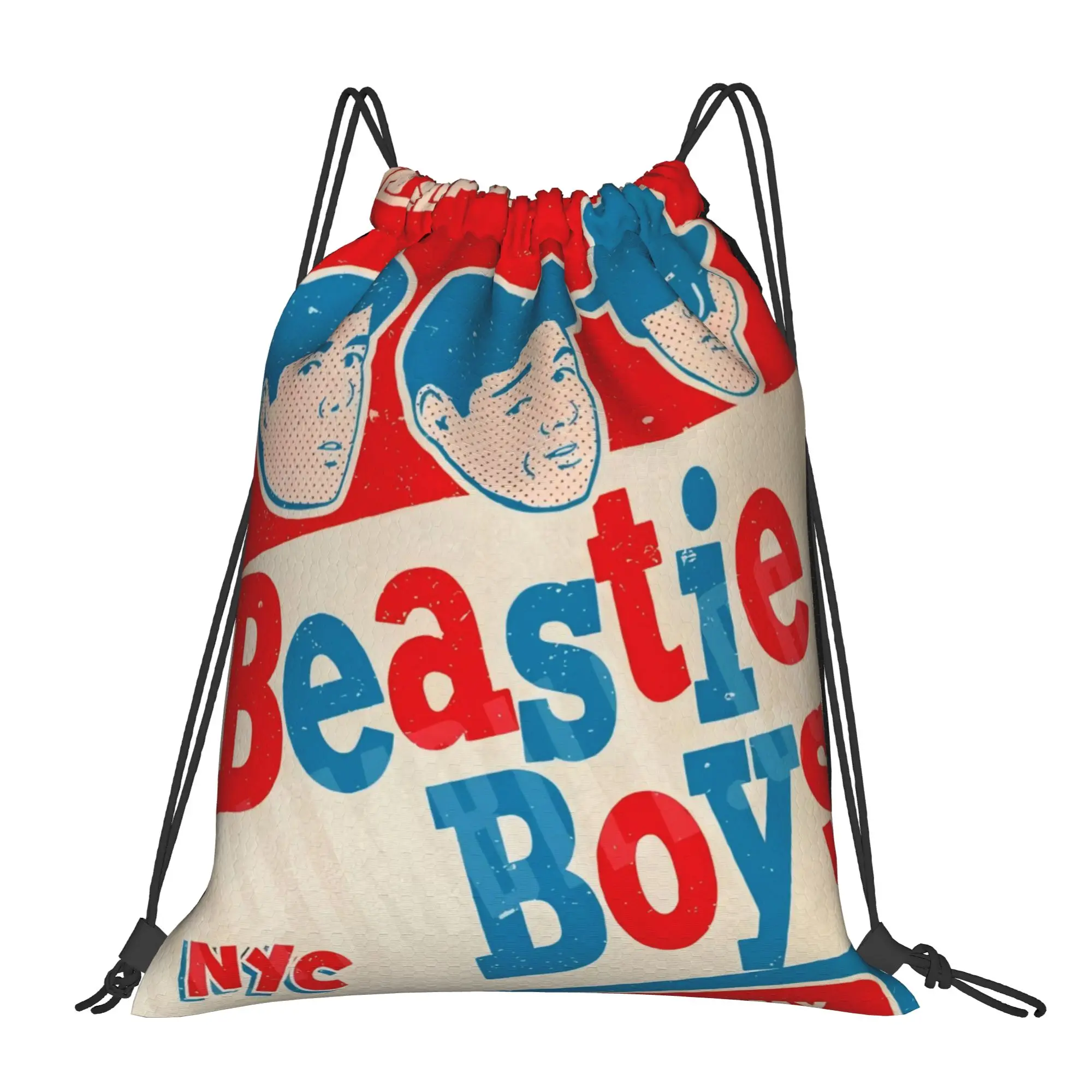 Beastie Boys 4  Multi-function Pocket Men Women Storage Backpack Teenager Travel Bag Print Drawstring Bags
