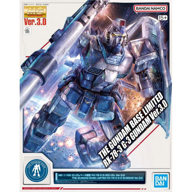 Bandai Gundam Model Kit Anime Figure THE GUNDAM BASE LIMITED RX-78-3 G-3 GUNDAM Ver.3.0 Action Toy Figure Toys for Children