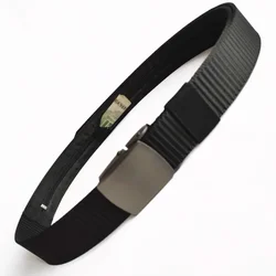 High Quality Canvas Men Belt New Alloy Buckle Nylon Hidden Money Belt Women's Outdoor Zipper Wallet Safety