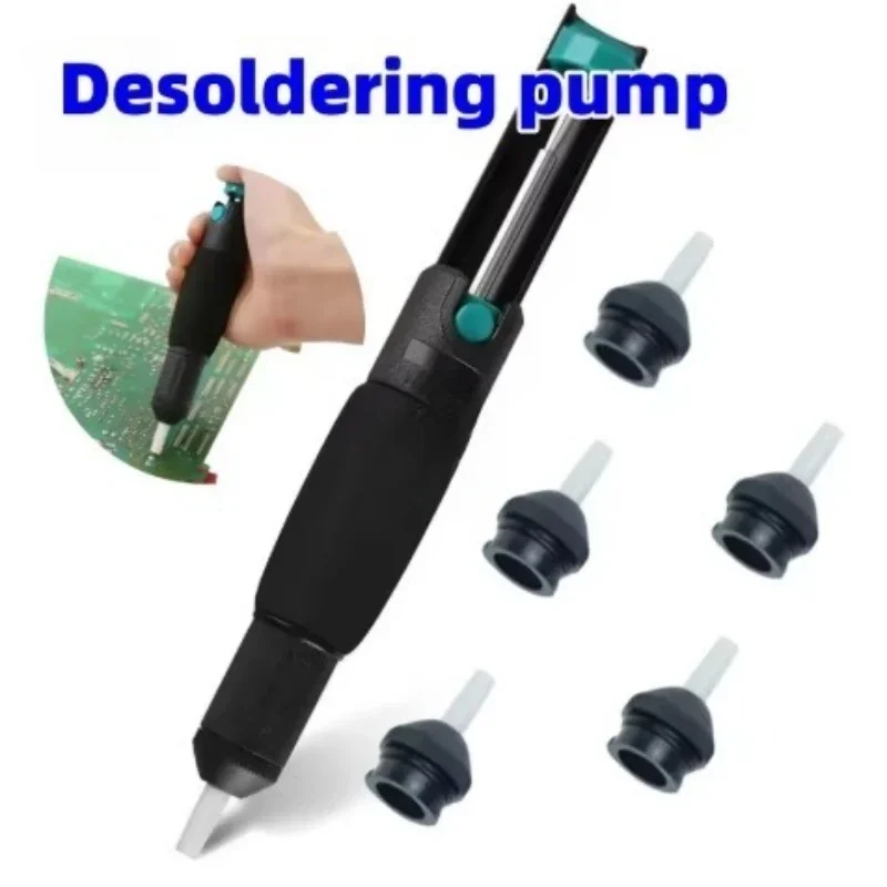 Plastic Powerful desoldering gun Anti-skid Handle Hand Welding Tool Desoldering Pump Desoldering Vacuum Pump Solder Removal Tool