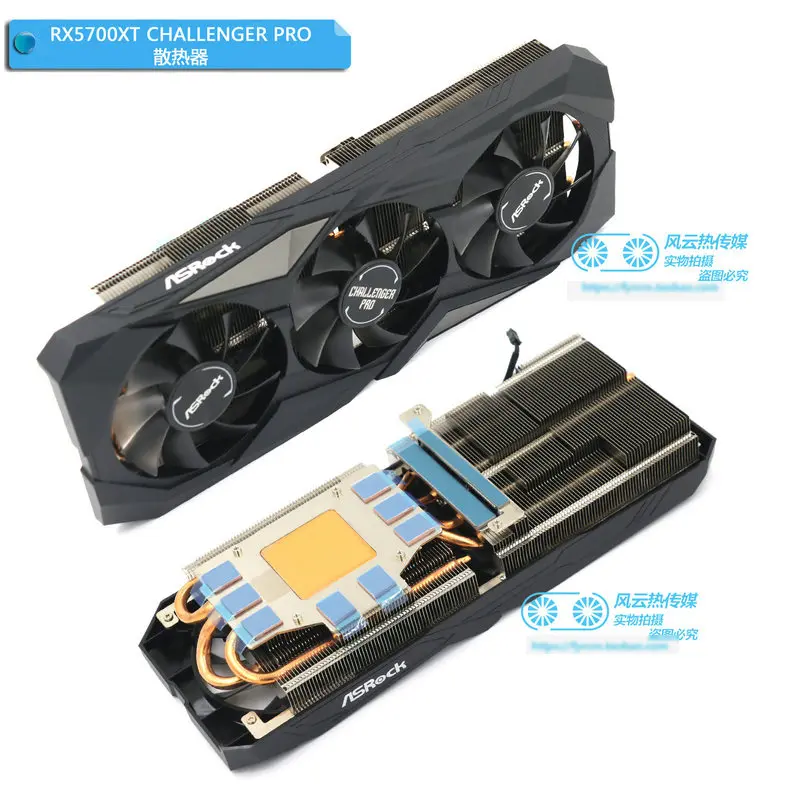 New Original Radiator Cooler for ASROCK RX5600XT RX5700XT CHALLENGER PRO Graphics Video Card