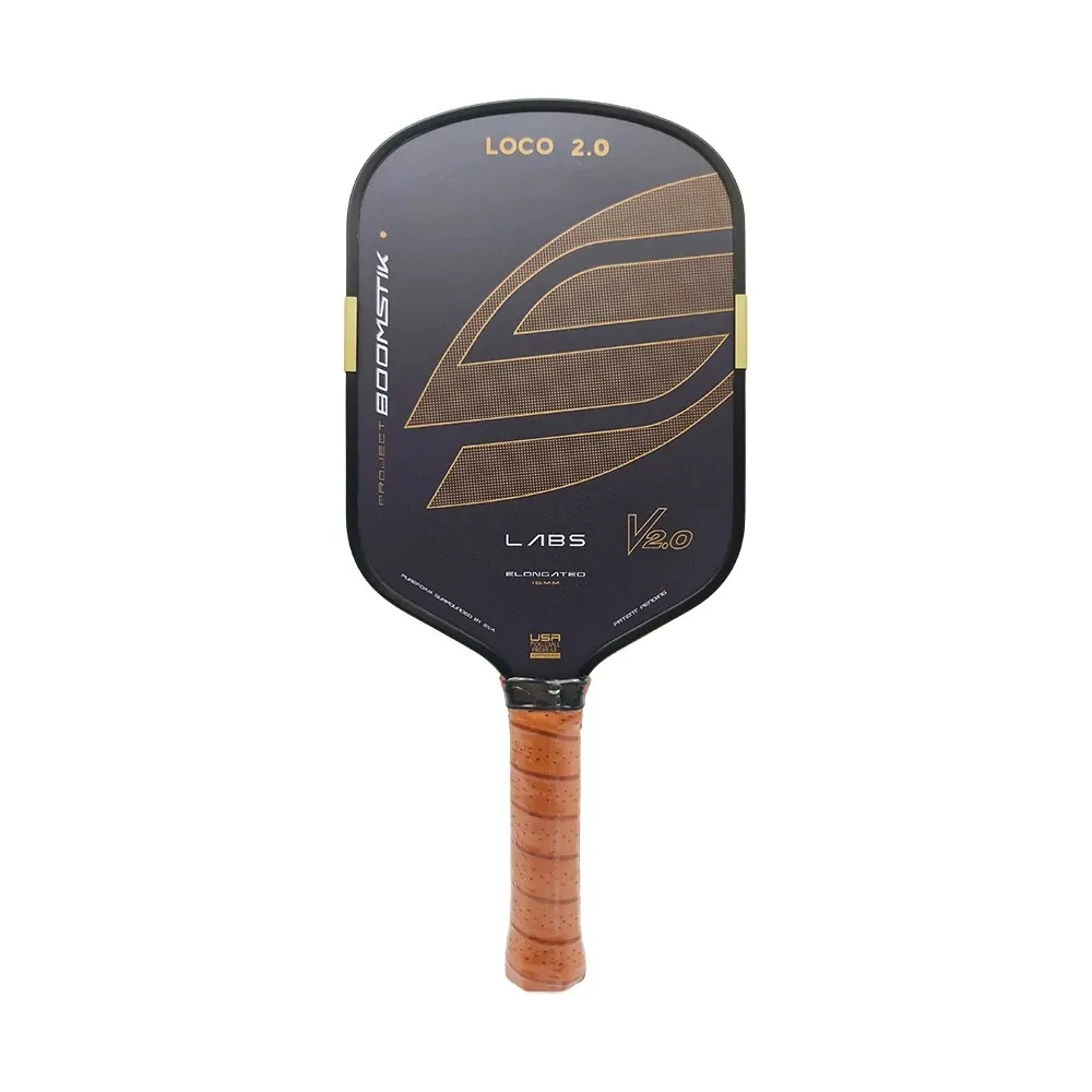 LOCO Bread&Butter Labs SLK Boomstik T700 Carbon Fiber Pickleball Paddle 16MM Hot Press Molding Coarse Matte USAPA Approved