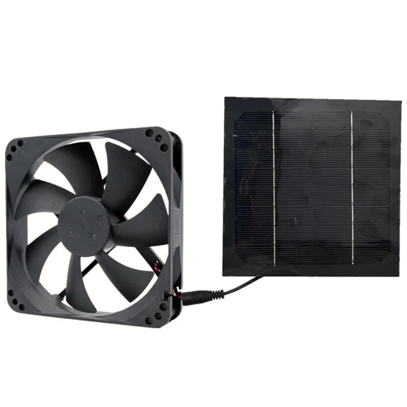 

20W Solar Exhaust Fan Air Extractor 6 Inch Mini Ventilator Solar Panel Powered Fan for Dog Chicken House Greenhouse RV