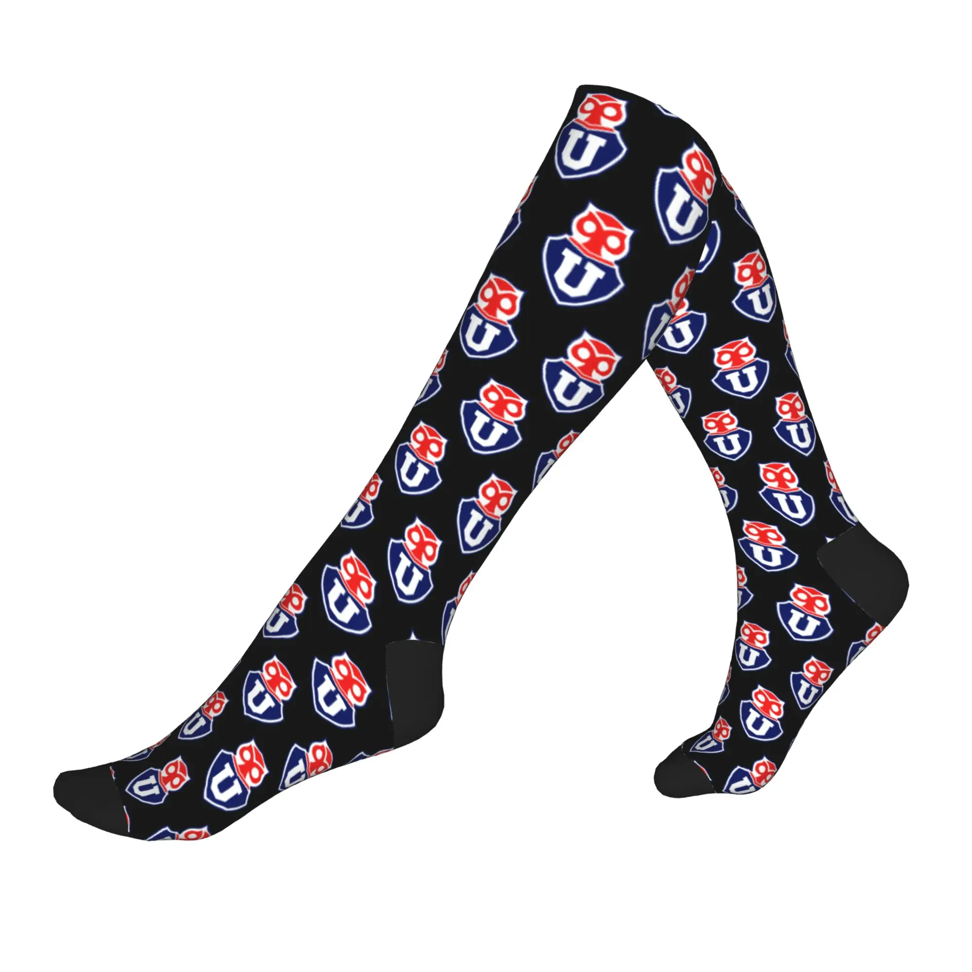 

University Of Chile Men Women Sports Compression Socks Unisex Fashion Spring Summer Autumn Winter Dress Socks