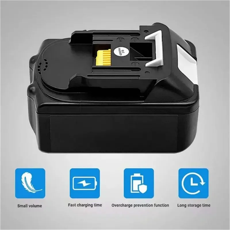 Suitable for Makita 18V replacement lithium-ion rechargeable battery 6000mAh, for LXT, BL1860B，BL1860，BL1850