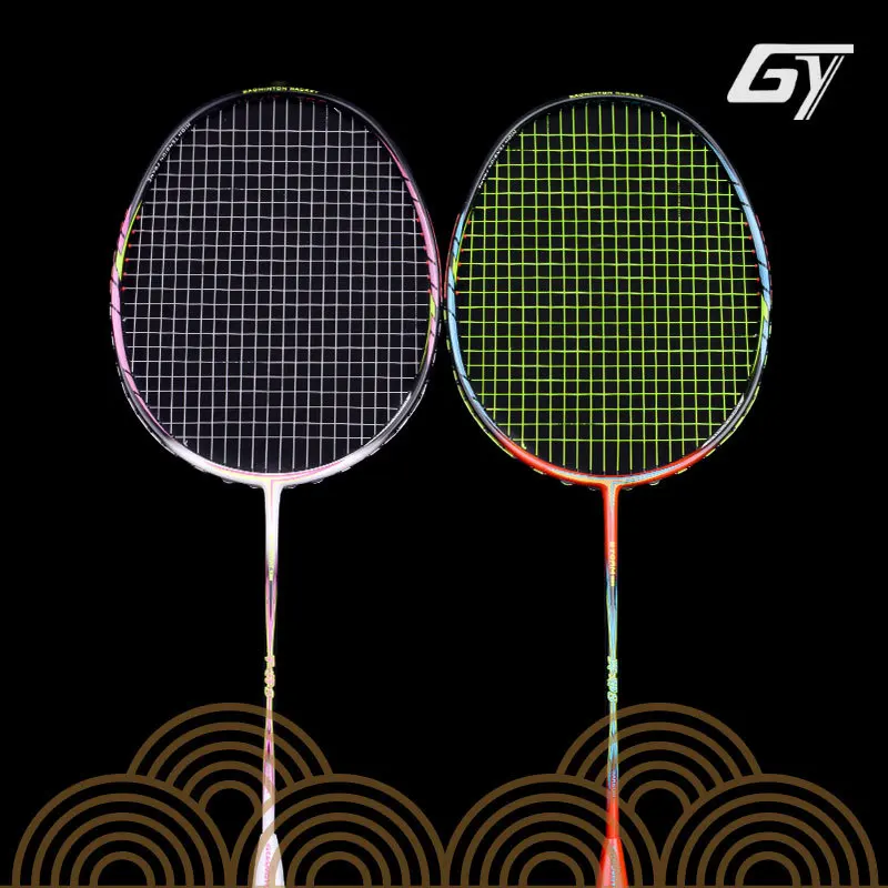 Tournament 4U Carbon Badminton Racket 2pcs Carbon Fiber Racket Sports Set Recreational Badminton Racket Collective Sporting Good