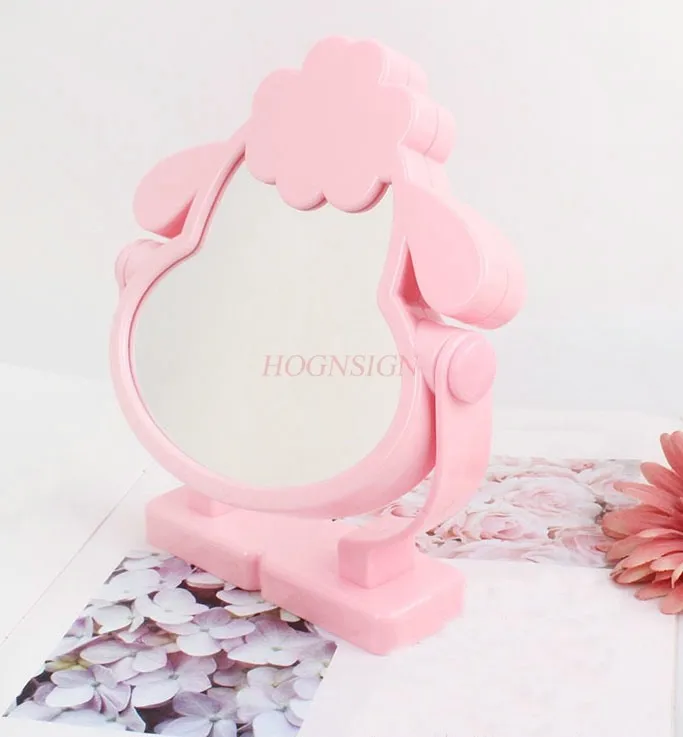 

Cartoon Sheep Double Sided Table Mirror Desktop Desktop Dressing Mirror Rotating Double Sided Dressing Mirror