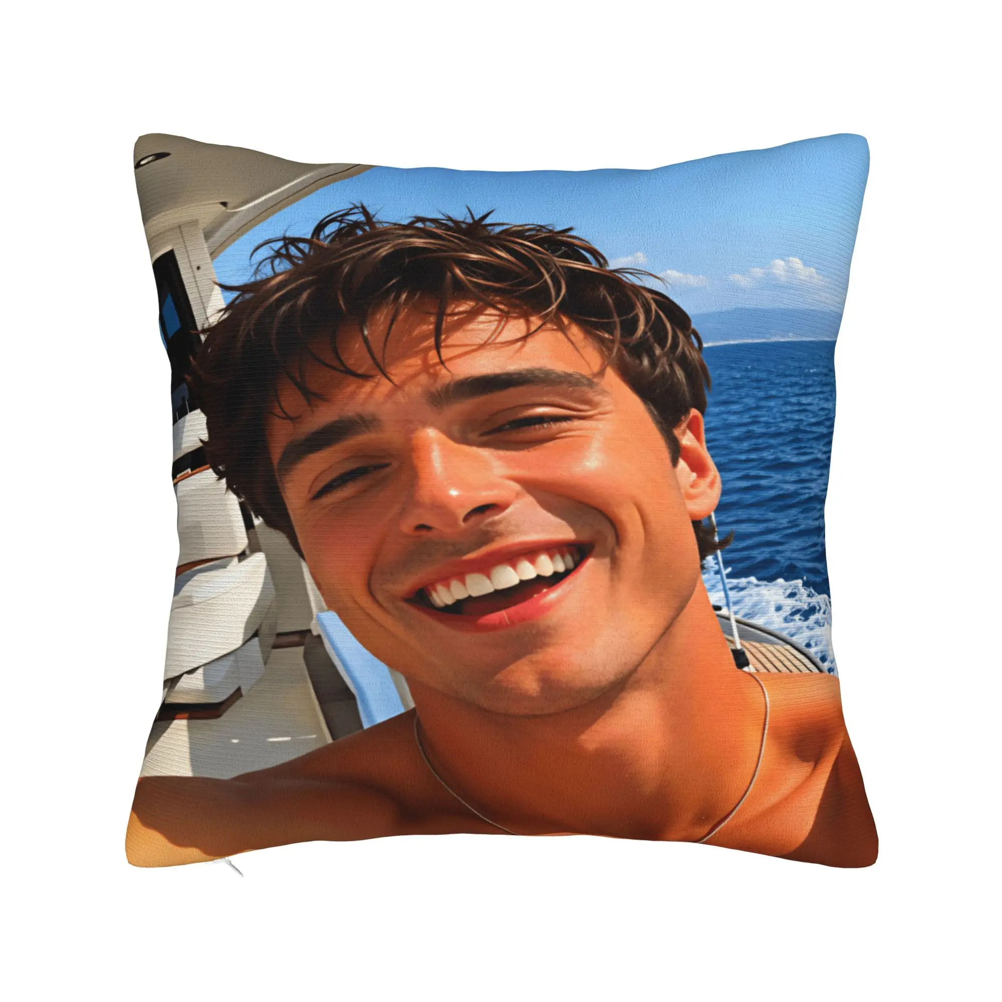 Pillow Cover Jacob E-Elordi  Vintage Pillow Case For Sofa Bedroom Home Decor Pillowcases