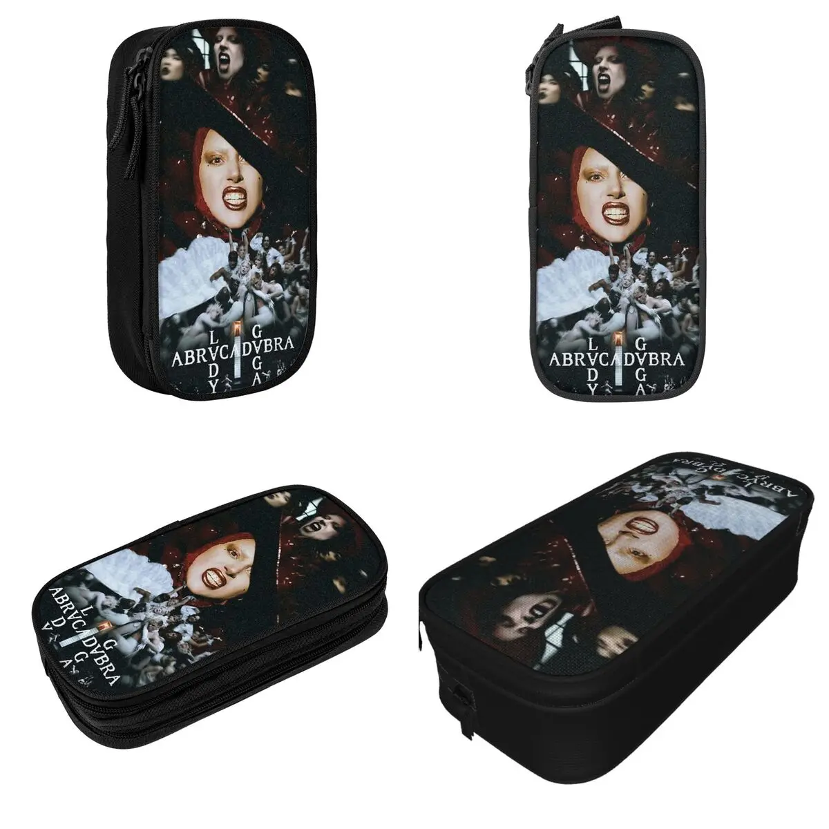 Lady Gaga Abracadabra Mayhem Pencil Cases Cute Pen Holder Bag Student Big Capacity Students School Zipper Pencil Pouch