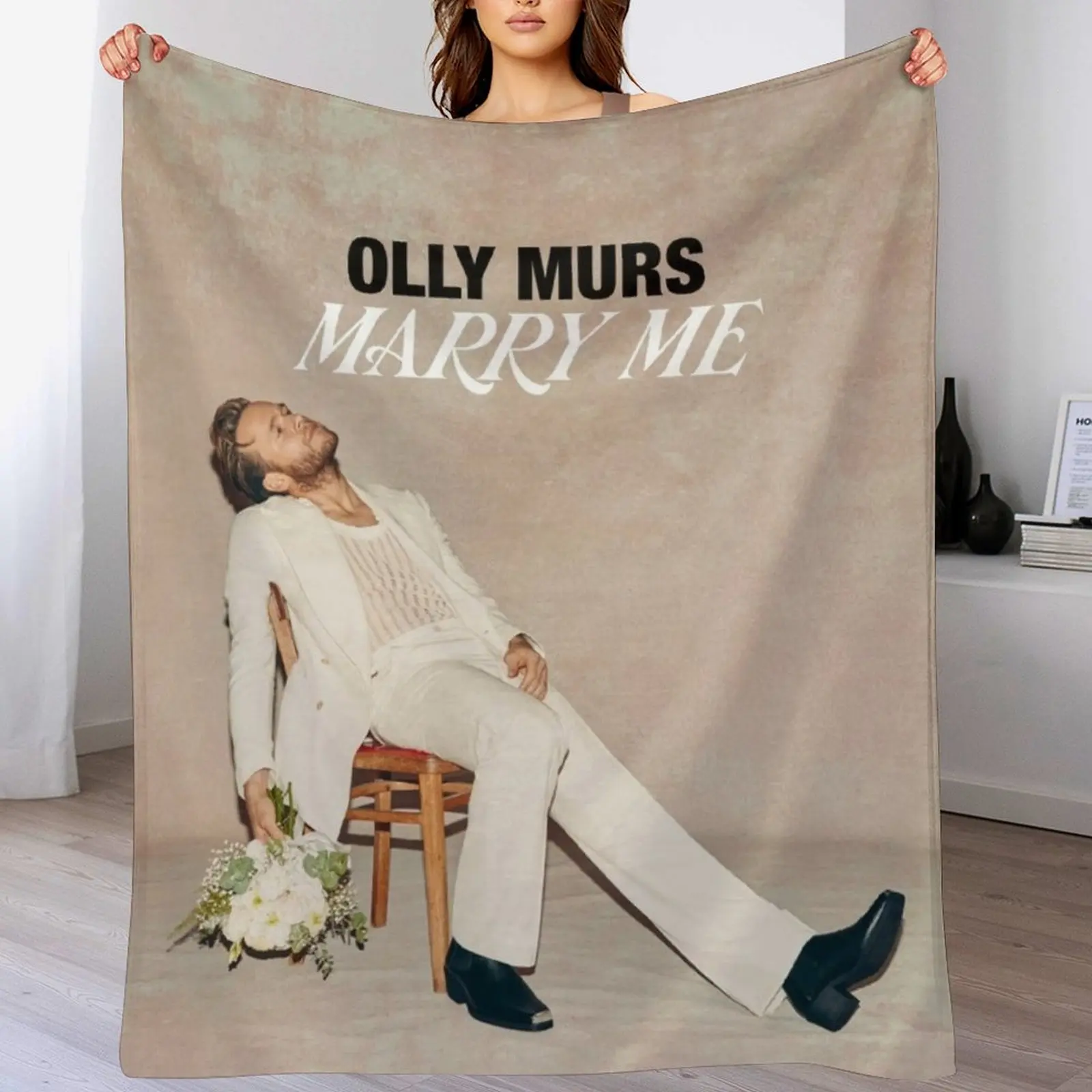 

Olly Marry Me UK 2023 Throw Blanket halloween Soft Big Blankets