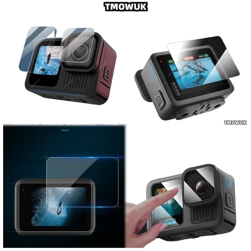 

For GoPro Hero 13 Military Grade Privacy Protector - Tempered Glass 9H Scratch Resistant Full Cover