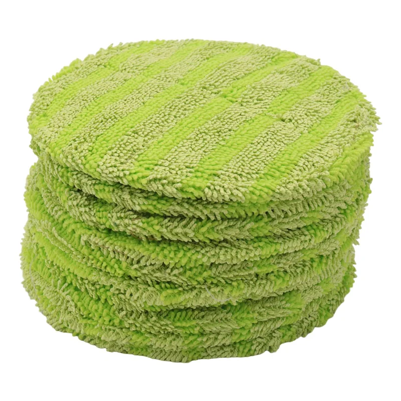 

ABKR-10 Pcs Replacement Pad For Cordless Electric Rotary Mop Sweeper Wireless Electric Rotary Mop Replacement Scrubber Pad