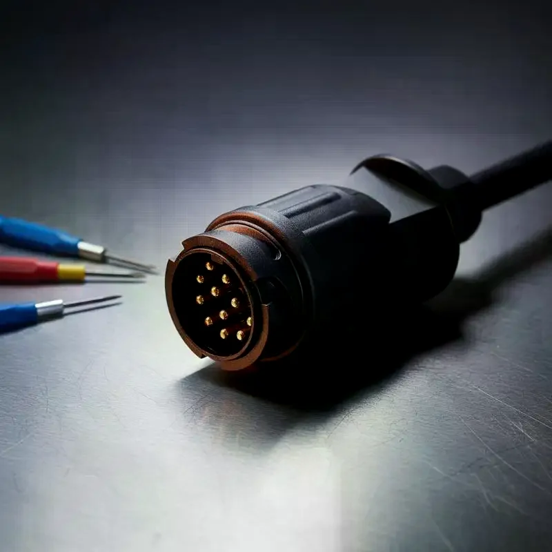 12V 13 Pin Trailer Plug Waterproof Trailer 13 Pole Electrical Connector