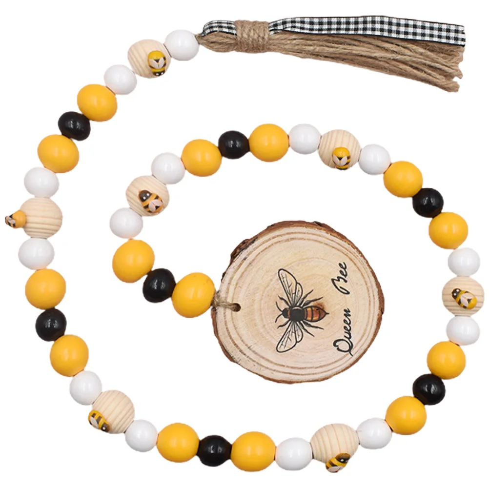 

Bee Festival Bead Rustic Decorative Hanging Tassel Housewarming Gift Wall Door Hanging Decoration Theme
