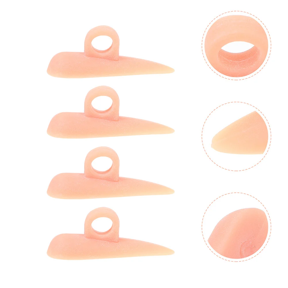 4 個の足の外反矯正ツール 柔らかい弾性つま先セパレーター つま先の整列用 足のケアやつま先の矯正に最適