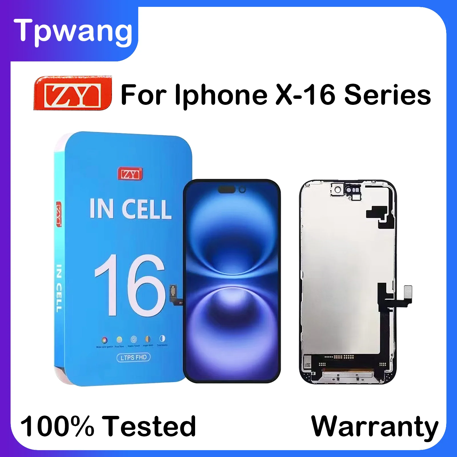 For iphone X XS 12 Mini 13 Mini ZY Incell LCD Display Touch Screen For iPhone 12 XR 11 Pro 13 ZY Incell OLED LCD Pantalla