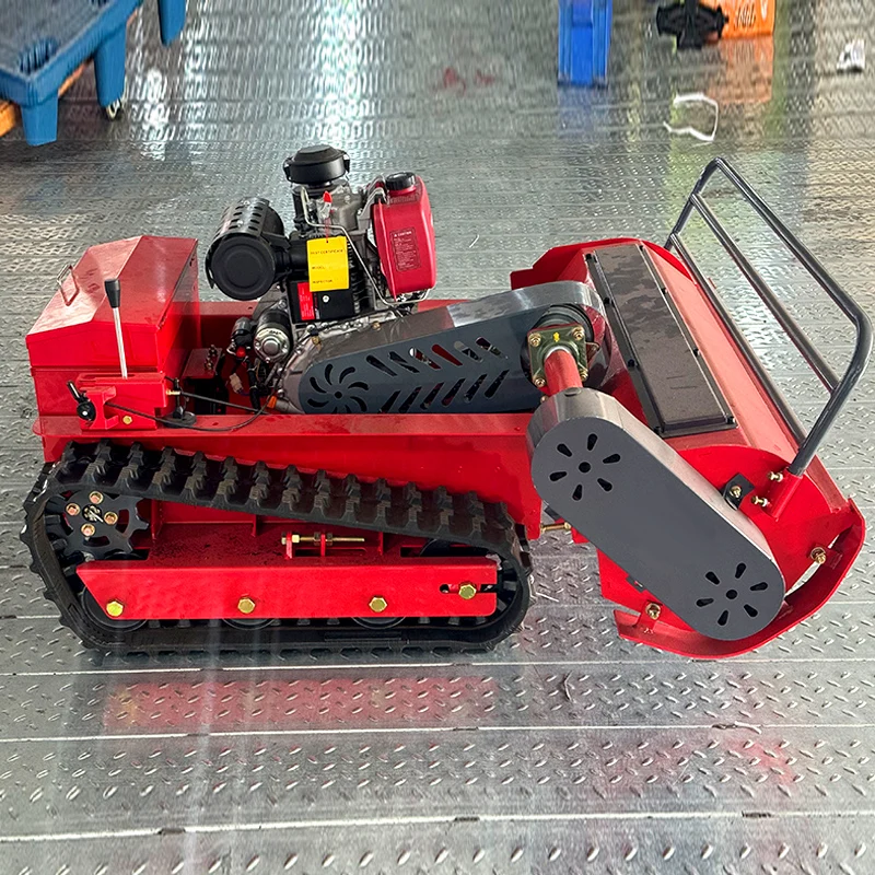 Factory price customized GPS crawler diesel lawn mower diesel RC lawn flail mower grass crusher