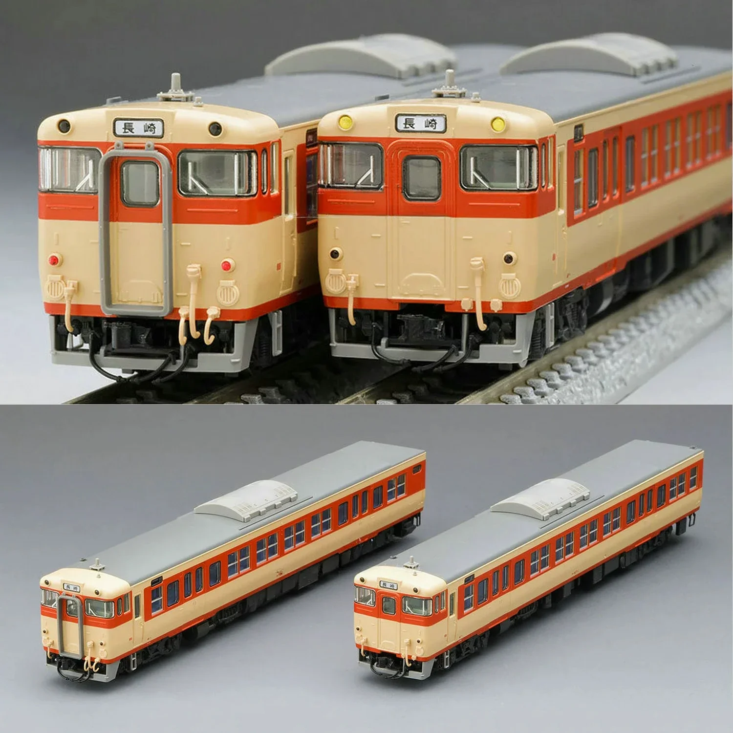 N-type Train Model TOMIX 98124 66/67 Diesel Car (resurrection JNR Color) 1/160 Rail Car Toy 2 Section Set