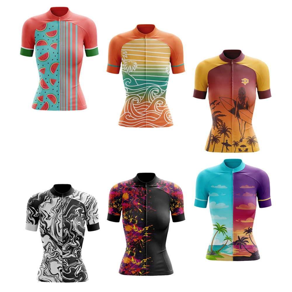 Retro Classic Summer Collection Women's Cycling Jersey Set Short Sleeve Mountain Bicycle Racing Clothes