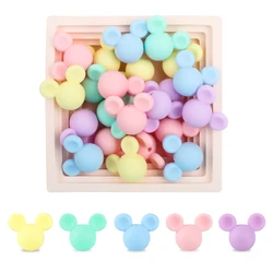 10Pcs Silicone Beads Mouse Focal Beads For Jewelry Making DIY Necklace Bracelets Pendant Beaded Pen Accessories