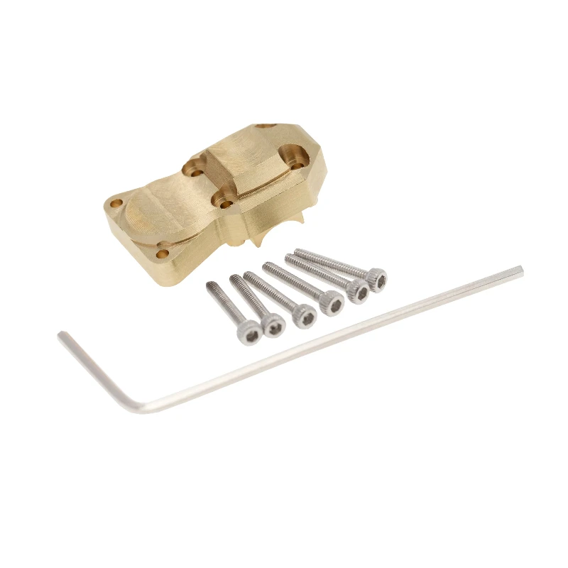 غطاء جسر نحاسي وغطاء ثقل موازنة لنموذج محاكاة 1/24 محوري SCX24 90081