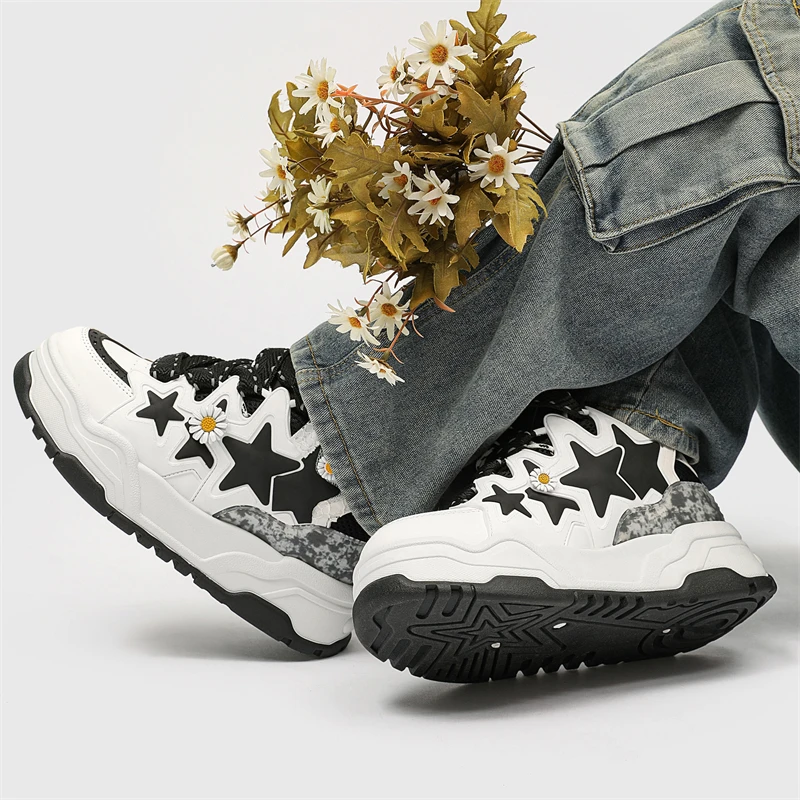 Popolari scarpe da pane margherita scarpe mattcake rialzate scarpe Lefu da donna scarpe basse scarpe Casual per interni ed esterni scarpe da tavola a stella