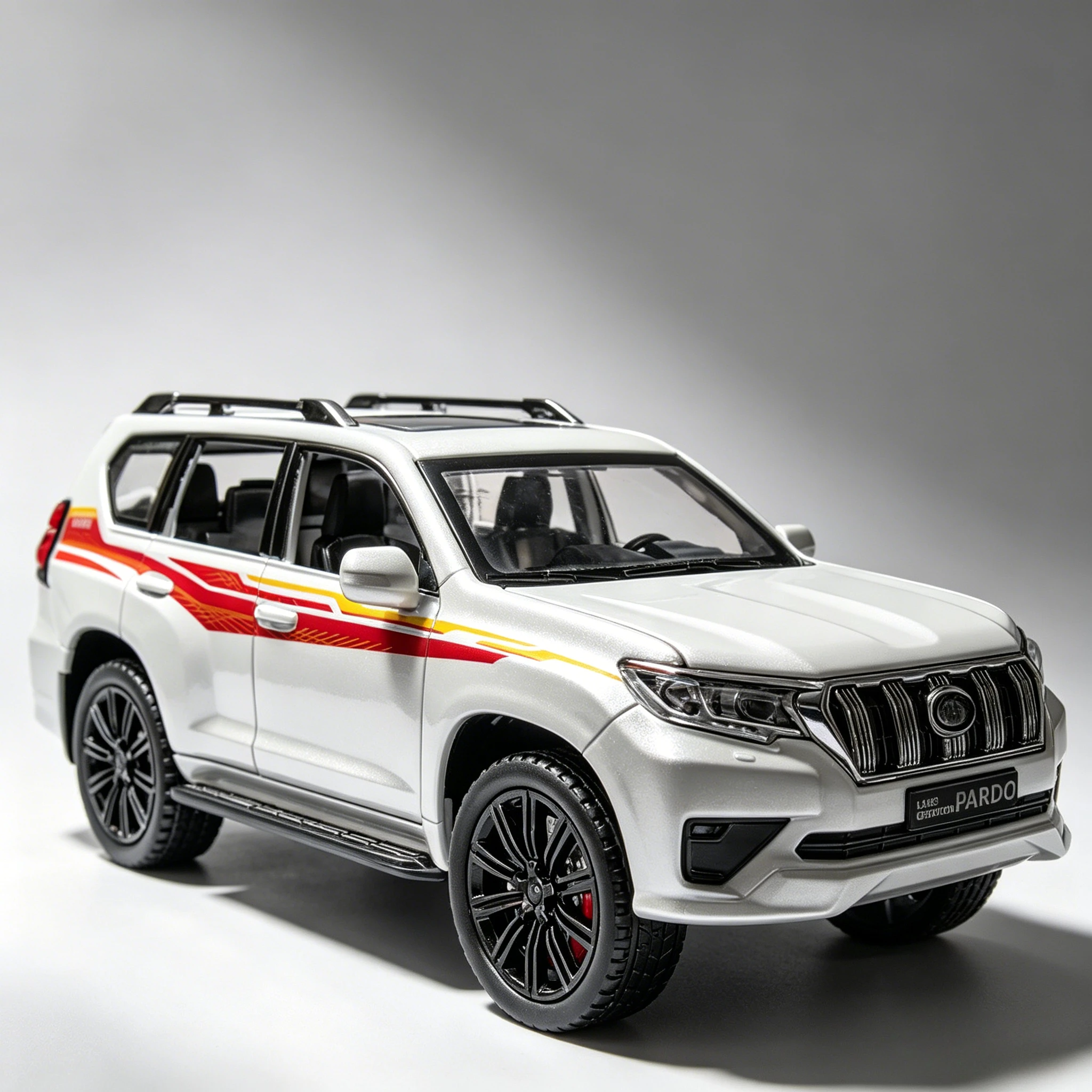 

1:22 LAND CRUISER Prado SUV Alloy Car Model Diecast Metal Toy Off-road Vehicles Car Model Simulation Collection Gift