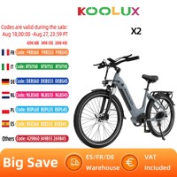 KOOLUX X2  Adult  Electric Bicycle Men's E-City ebike City 500W 48V 15Ah Battery 26\