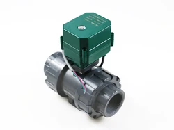 motorized pvc valve 12V, DN40 BSP(1.5