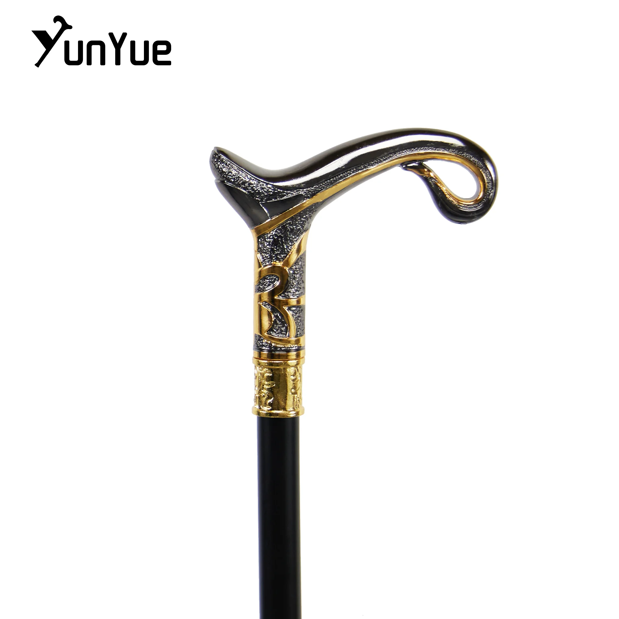 أباريق الشاي الذهب الأسود نوع عصا للمشي شهم خمر عصا للمشي عكاز الزخرفية تأثيري فيلم الدعائم قصب الرحلات القطب 93